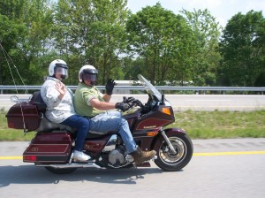 Dad on his Kawasaki Voyager Here are Dad and Flo on their Kawasaki Voyager